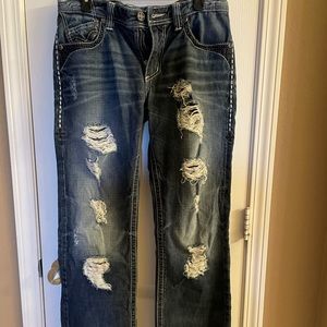 Brand New Blake Affliction Distressed Jeans